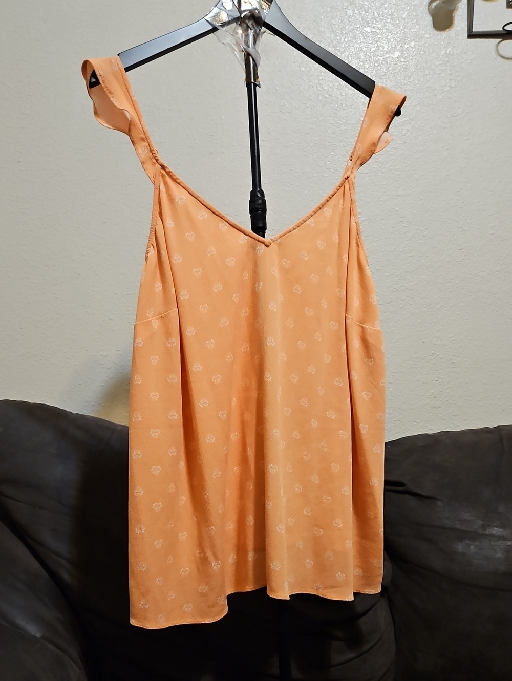 torrid Peach Micro-Floral V-Neck Camisole